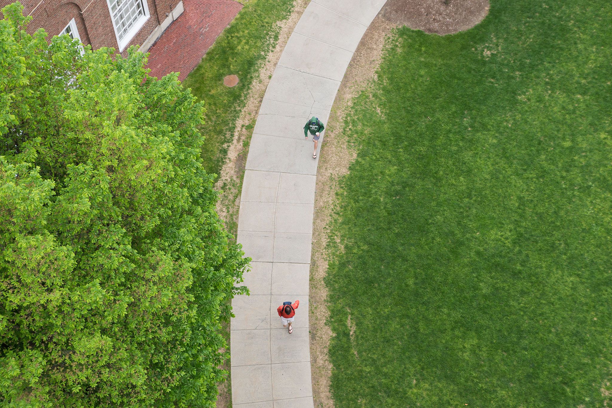 Baker Library sidewalk